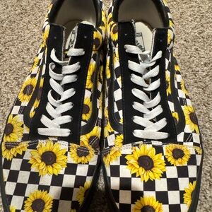 Sunflower Checkered Vans
